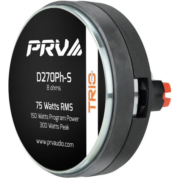 Main product image for PRV Audio D270Ph-S 1" Phenolic Compression Driver 8 Ohm 1-3/8"-18 TPI294-2959